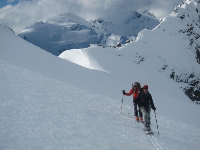 Traverse below Moira Peak