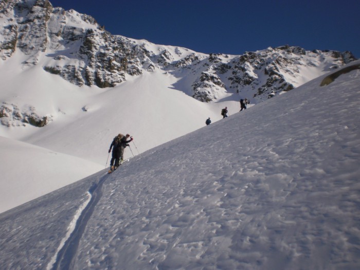 Ailsa valley at the 1900m mark, pt 2320 in background on left