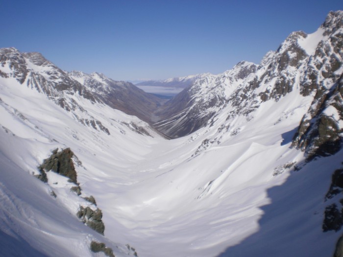 Looking down Jolie Valley from Jolie Saddle