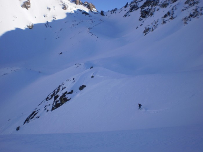 Kehua Pass from the North, in the centre of photo