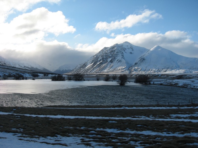 Frozen Ahuriri Valley, July 2015